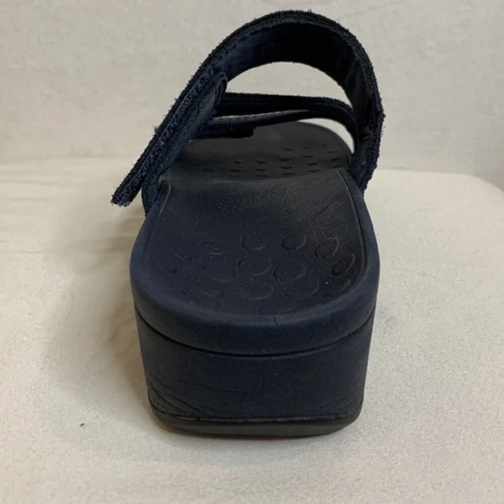 Vionic Black Sparkle Slide Sandals